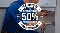 Imagem principal do artigo Desconto de 50% no Desentupimento para Aposentados